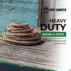 SK-TM-12X300 SEABOARD Twisted Manila Rope Natural Durability