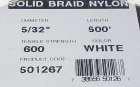 100714 UNICORD Solid Braid Rope #3