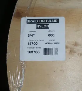 500066 UNICORD Double Braid Rope 600 #2