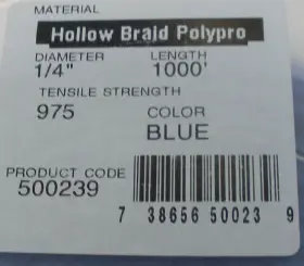 500239 UNICORD Strand Braid Mono Rope Diamond 1000 #2