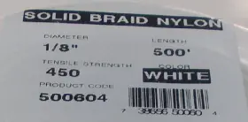 500604 UNICORD Solid Braid Rope #3