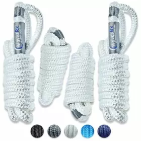 WRXFL38X6PW WAVESRX Tr Box Boat Fender Lines Braided Eyelet