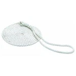 Seachoice 50-42521 3-strand Twisted Nylon Dock Line, 3/8" X 20', White. Fixed Price $12.52.
