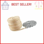 Novelbee 3/8 Inch X 100 Feet Double Braid Nylon Rope With 1/4 15 Gal. Fixed Price $68.10.