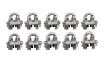 Suncor S0122-fs05 Marine Grade 304 Stainless Steel 3/16 Wire Rope Clip 10-pack. Fixed Price $34.95.