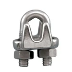 Suncor Stainless S0122-fs05 Wire Rope Clip Fs Style 3/16", 304 Ss. Fixed Price $5.00.