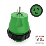 30 Amp To 110 Volt Rv Adapter Plug With Locking Connector, Nema 15m/30f Green. Fixed Price $22.67.
