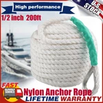 Twisted 3 Strand 1/2inch 200ft Nylon Anchor Rope Braided Boat Line With Thimble. Fixed Price $46.59.