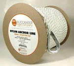Buccaneer Twisted Anchor Line - White 5/8" X 200'. Fixed Price $299.99.