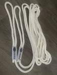 2 Pack Bass Pro Shops 15 3/8 Solid Braid Mfp Dock Line With Loop - White New. Fixed Price $16.00.
