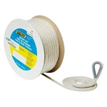 Seachoice 1/2" D X 150' L White Nylon Double Braid Anchor Line W Thimble. Fixed Price $93.57.