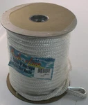Unicord 1/2" X 200 Ft Braided Nylon Anchor Line Rope Double Braid White. Fixed Price $164.60.