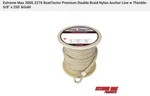 Extreme Max 3006.2276 Nylon Anchor Line W/thimble - 5/8"x250', White&gold (2-2). Fixed Price $143.99.