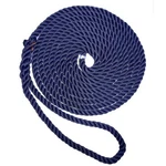 New England Ropes 3/8" Premium 3-strand Dock Line - Navy Blue 25'. Fixed Price $31.99.