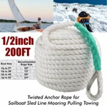1/2 Inch 200ft Twisted Nylon Anchor Rope Braided Boat Line Dockling W/ss Thimble. Fixed Price $46.59.