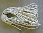 Rope, Line, Marine Braid Polyester Sta-set, 7/16 , New England Ropes, 50 Feet. Fixed Price $49.95.