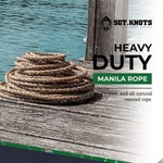 Twisted Manila Rope - Natural Strength & Durability For Outdoor Use By Seaboard. Fixed Price $25.00.