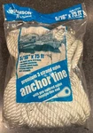 Samson Marine Anchor Line 5/16" X 75' Rope 3-strand White Nylon Thimble One End. Fixed Price $24.99.