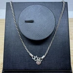 2mm 18 Oxidized Rope Chain 925 Sterling Silver Antique Finish Necklace 9g. Fixed Price $95.00.