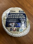 Stinson 53083 White Twisted Nylon Rope 1/2 In. X 50 Ft. (15.2 M) 525 Lbs. Fixed Price $19.15.