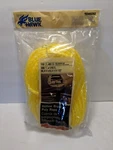 Blue Hawk 100 X 1/4 Yellow Hollow Braid Poly Rope Nip. Fixed Price $12.50.
