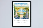 Palace Of Versailles Watercolor Poster Wall Art Travel. Fixed Price $46.52.