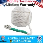 1/2inch 200ft Twisted 3 Strand Boat Anchor Rope Braided Line With Thimble. Fixed Price $43.99.