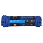 Richelieu Polypropylene Rope, Diamond Braid, 32 Strand, 1/2 In. X 50 Ft.. Fixed Price $15.00.